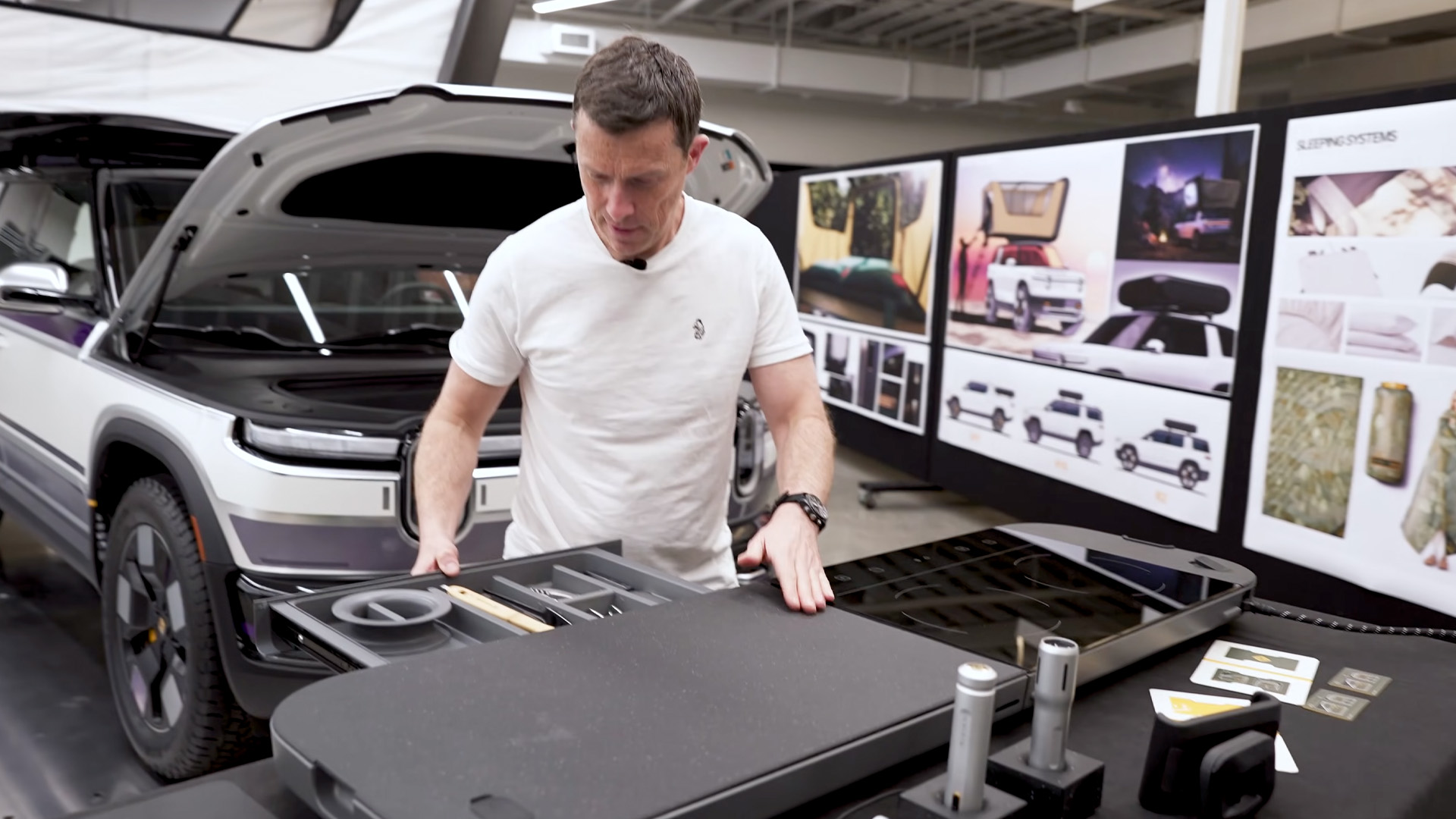 2026 Rivian R2 kitchen set Mat Watson