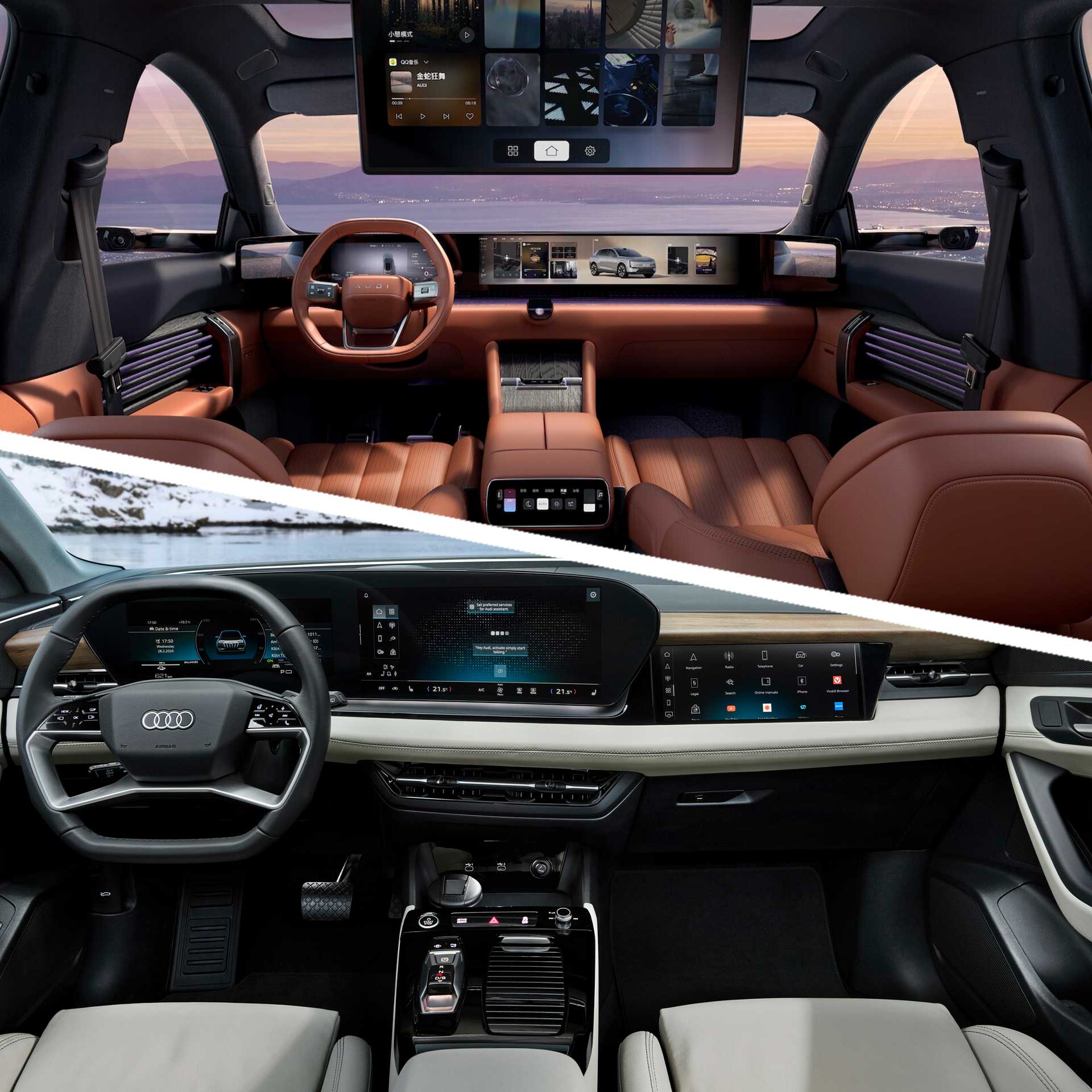 Audi-E7X-vs-Q6-e-tron-Innenraum