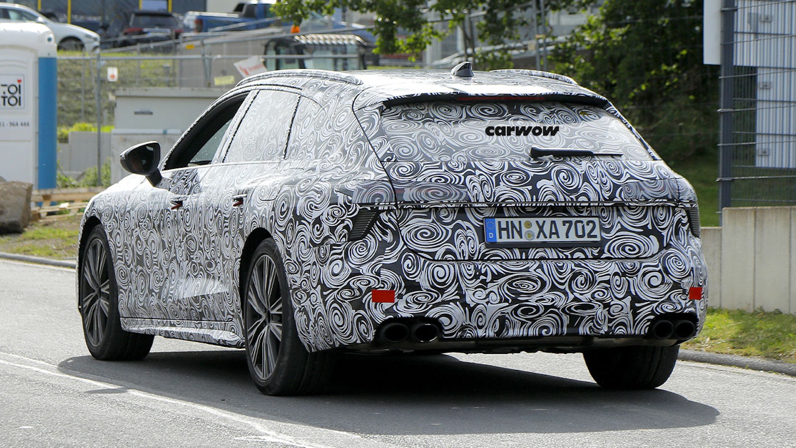 Audi S7 auf Testfahrt Heckansicht