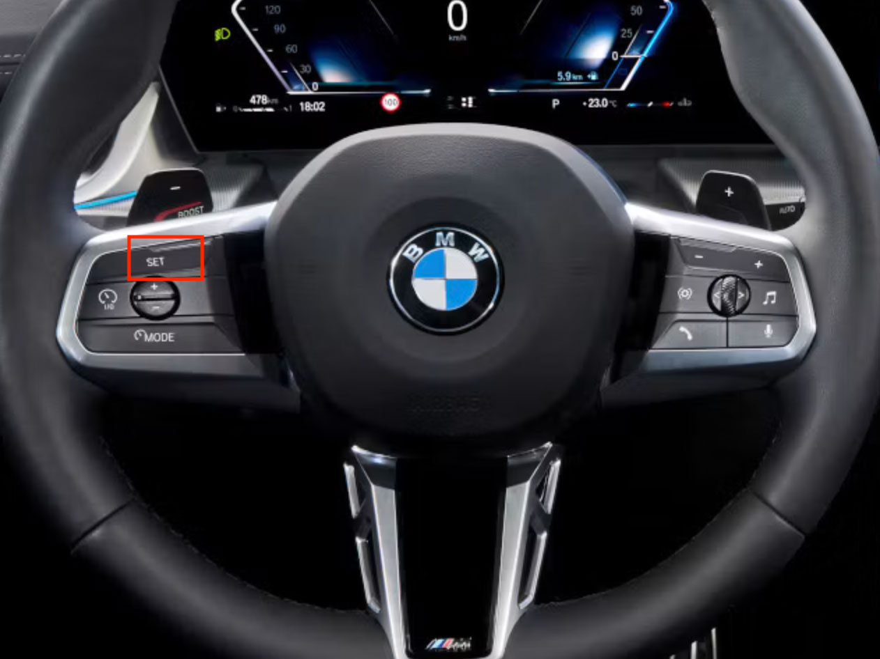BMW-Geschwindigkeitswarner-Shortcut