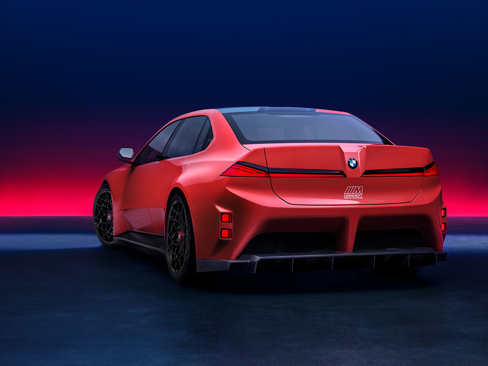 BMW M Concept Neue Klasse Heckansicht 2