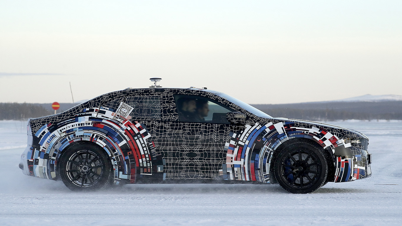 BMW M3 Elektro Seitenansicht