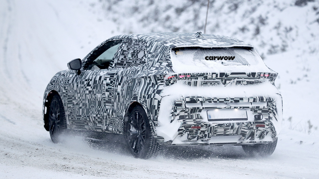 Cupra Raval test drive winter rear view