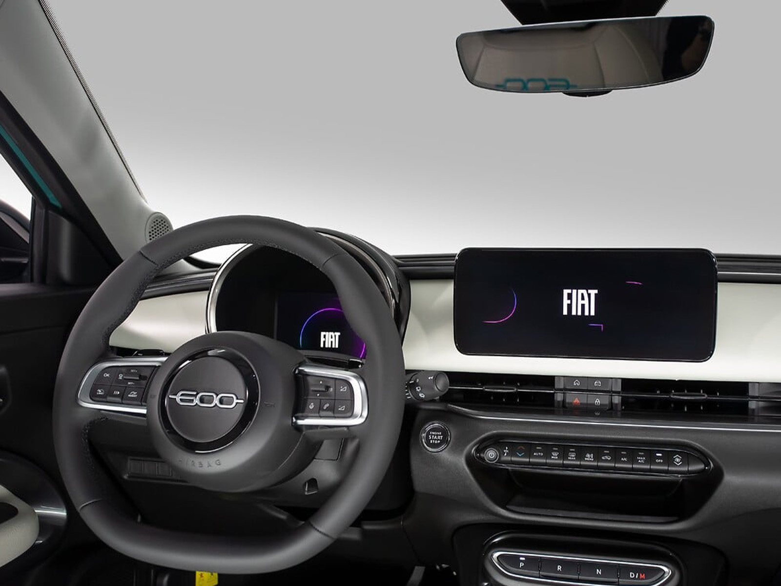 Fiat 600 Hybrid im Leasingangebot Oktober 2025 Cockpit