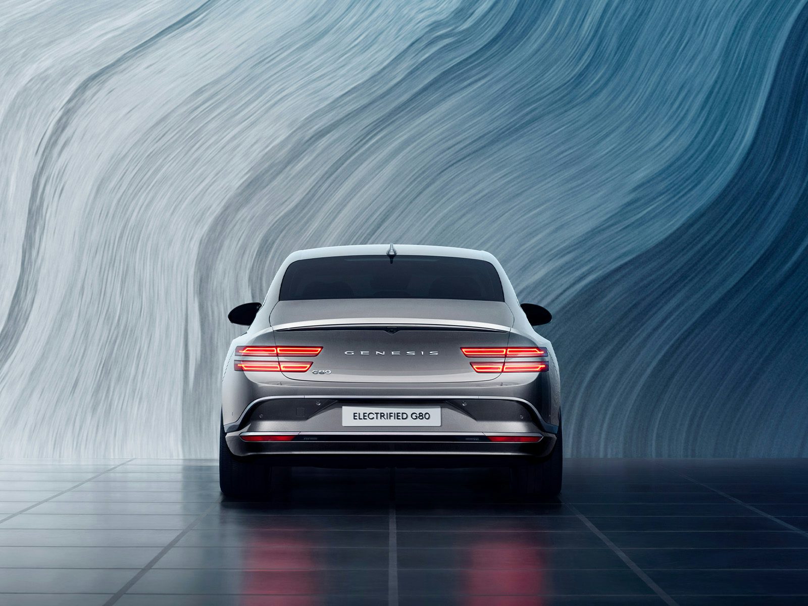 Genesis Electrified G80 Facelift 2025 Heckansicht