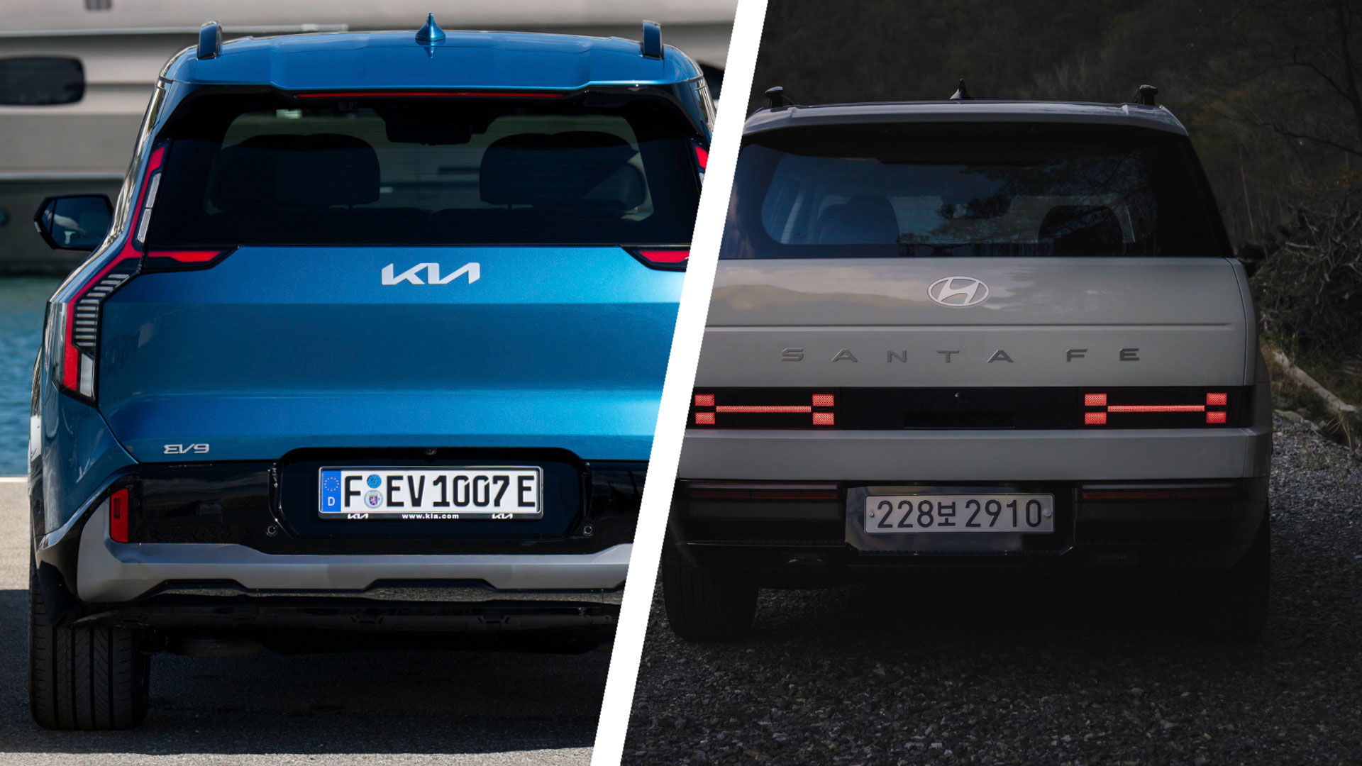 Kia-EV9-vs-Hyundai-Santa-Fe-Heck