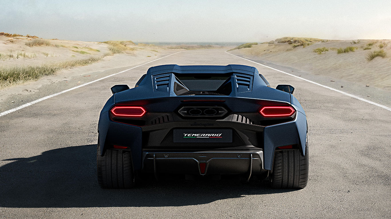 Lamborghini TEmerario Heckansicht