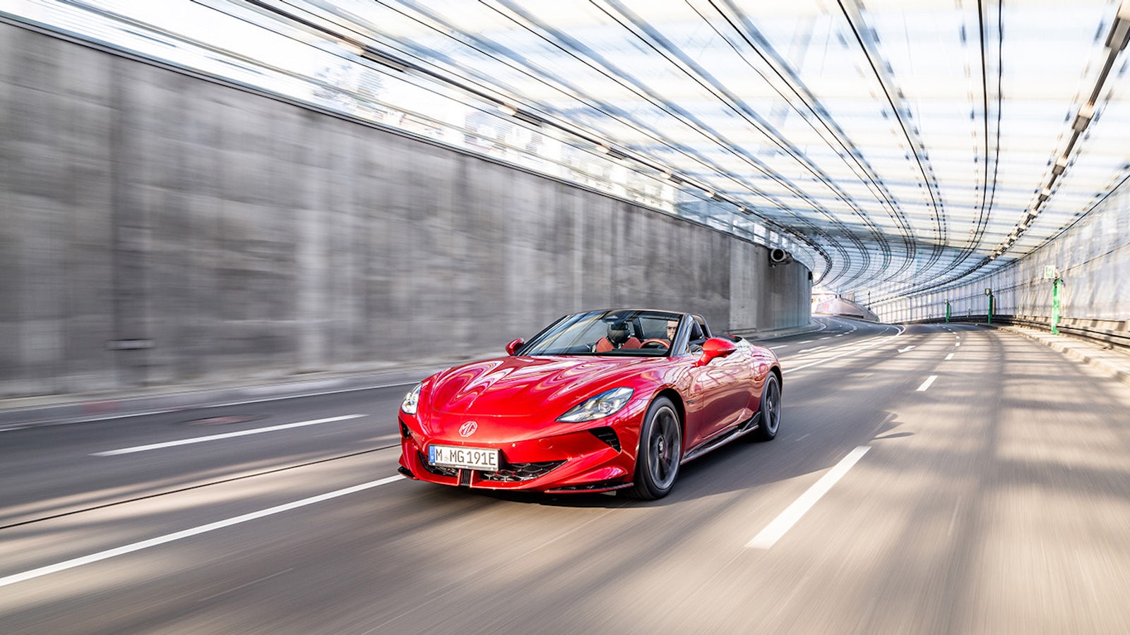 MG Cyberster auf Fahrt