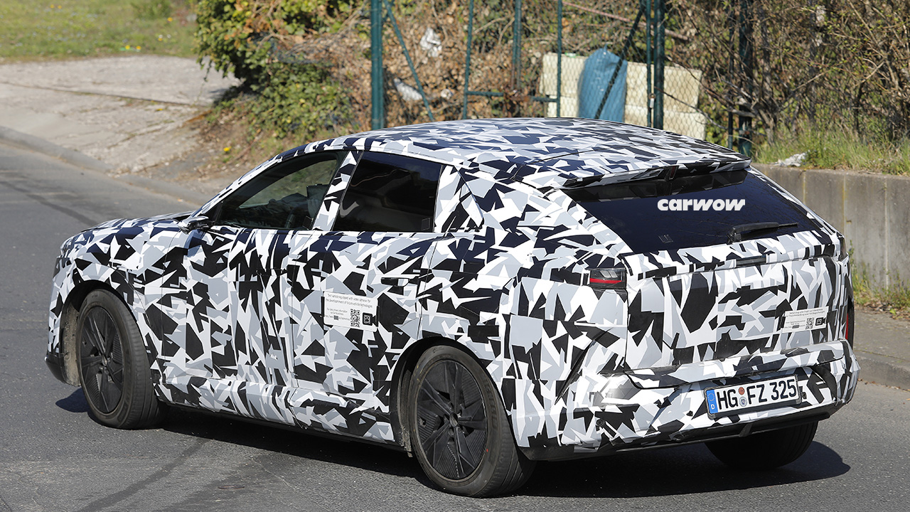 Mazda CX-6e Testfahrt 34 Heck