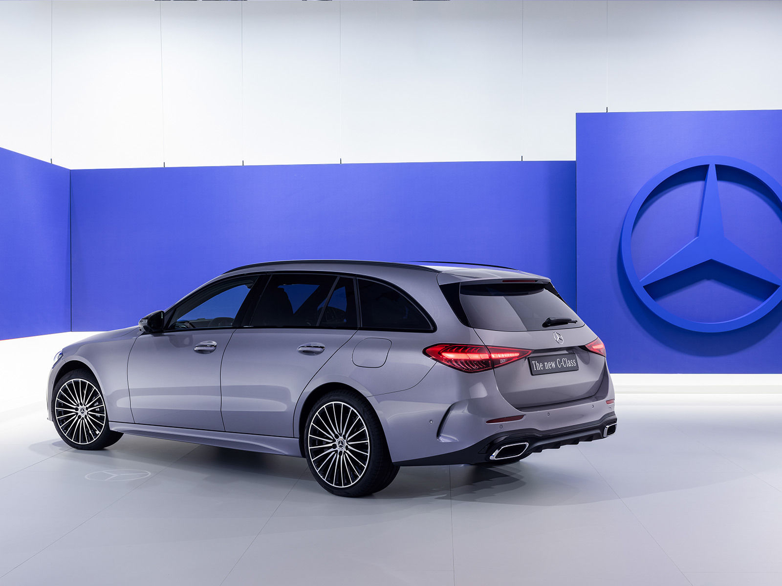 Mercedes Benz C-Klasse Verbrenner-Facelift Heckansicht T-Modell