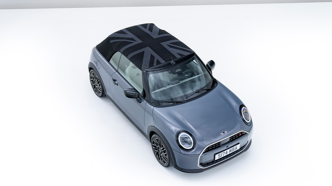 Mini Cooper Cabrio geschlossene Draufsicht