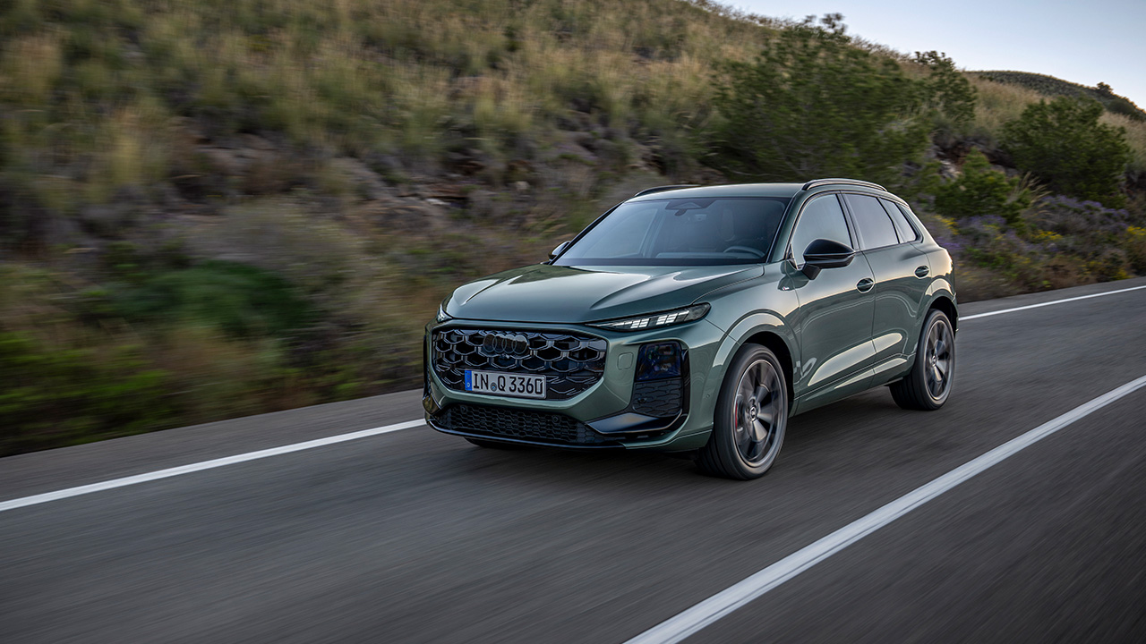 Neuer Audi Q3 2025 dynamisch Frontansicht