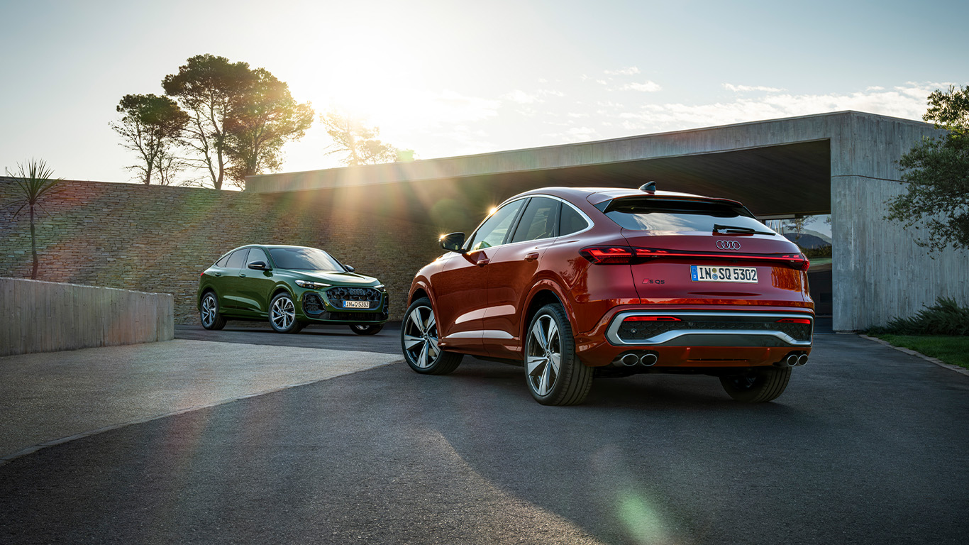 Neuer Audi Q5 Sportback zusammen mit neuem Audi SQ5 Sportback