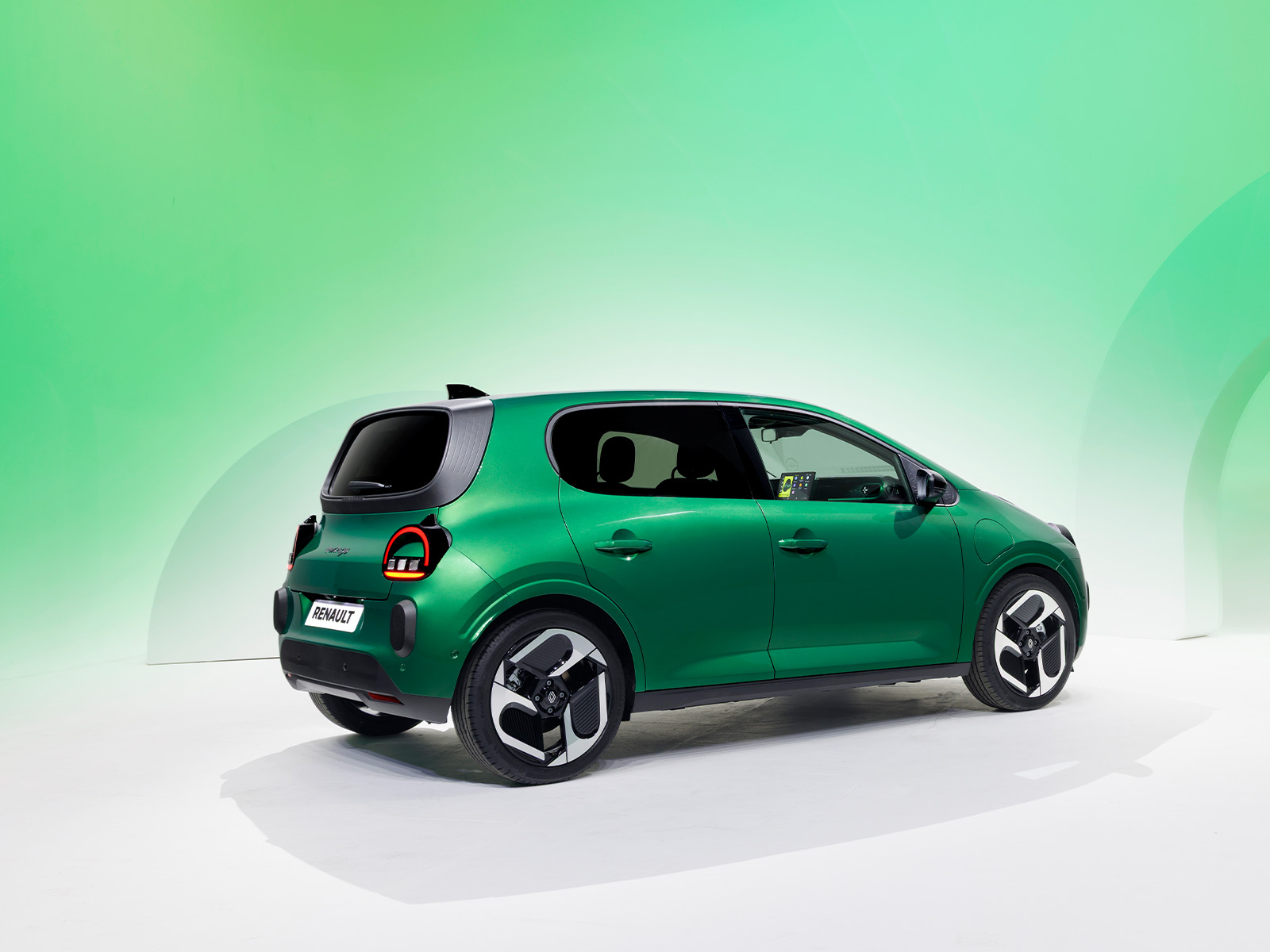 Renault Twingo E-Tech Heckansicht Seite