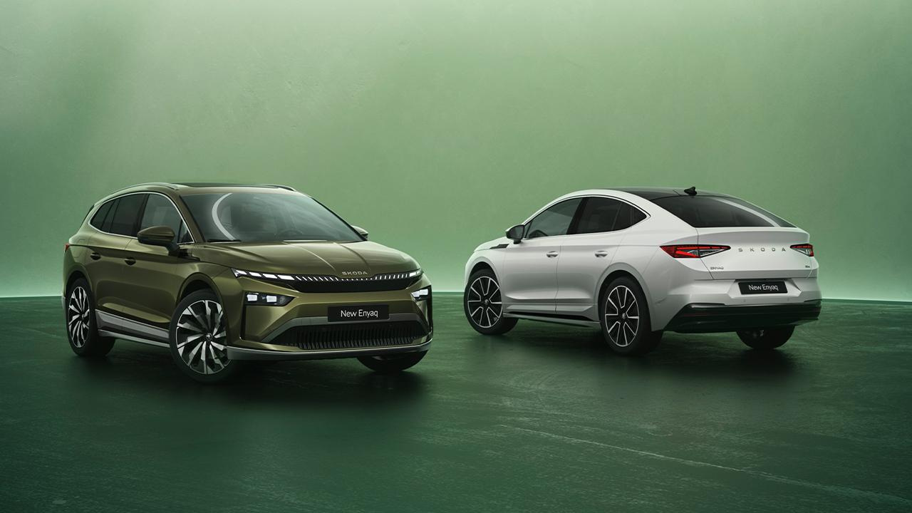 Skoda Enyaq 2025 facelift as SUV and coupé