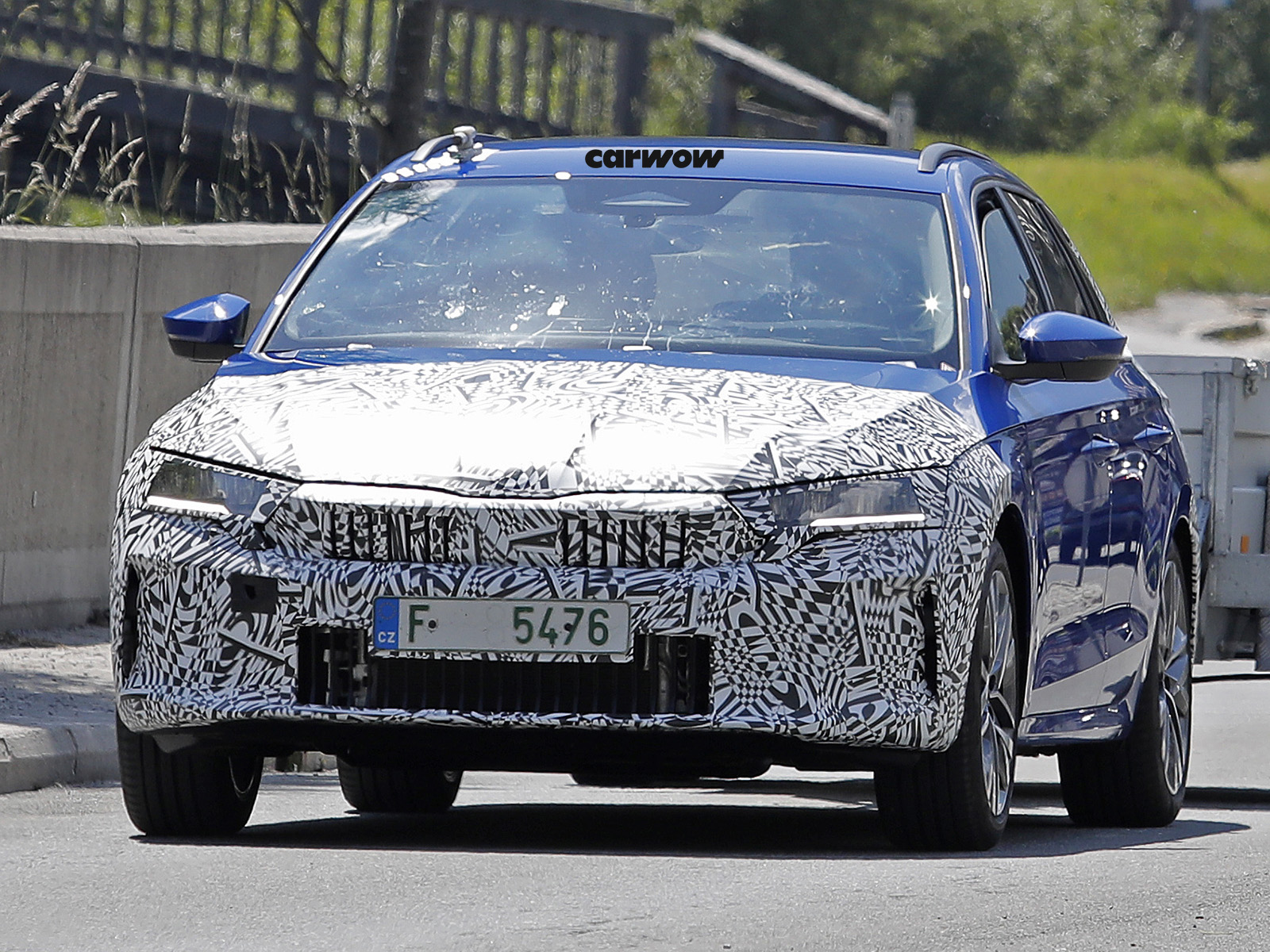 Skoda Octavia Zweites Facelift auf Testfahrt 2026 Frontansicht