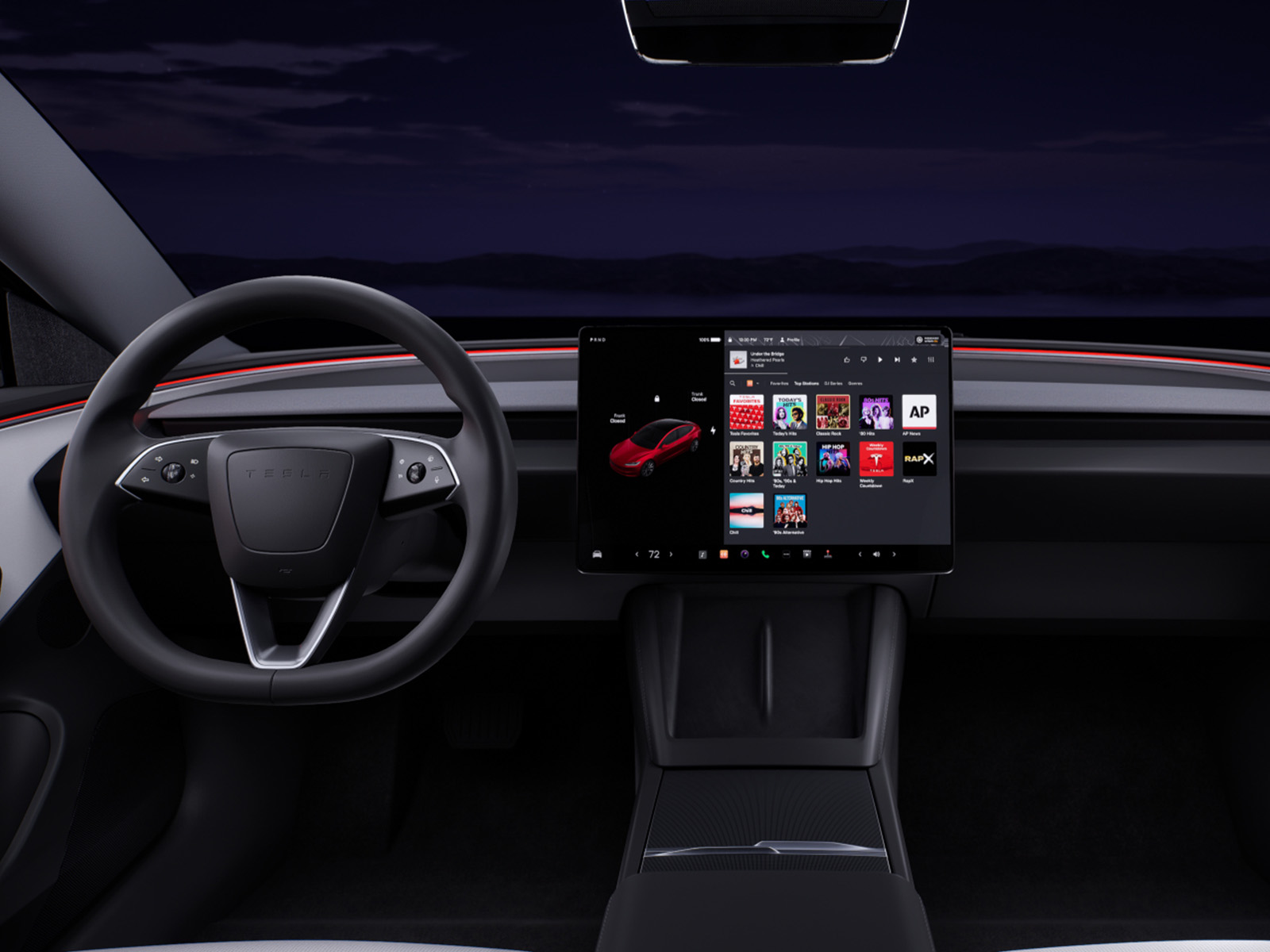 Tesla Model 3 im Vergleich Cockpit