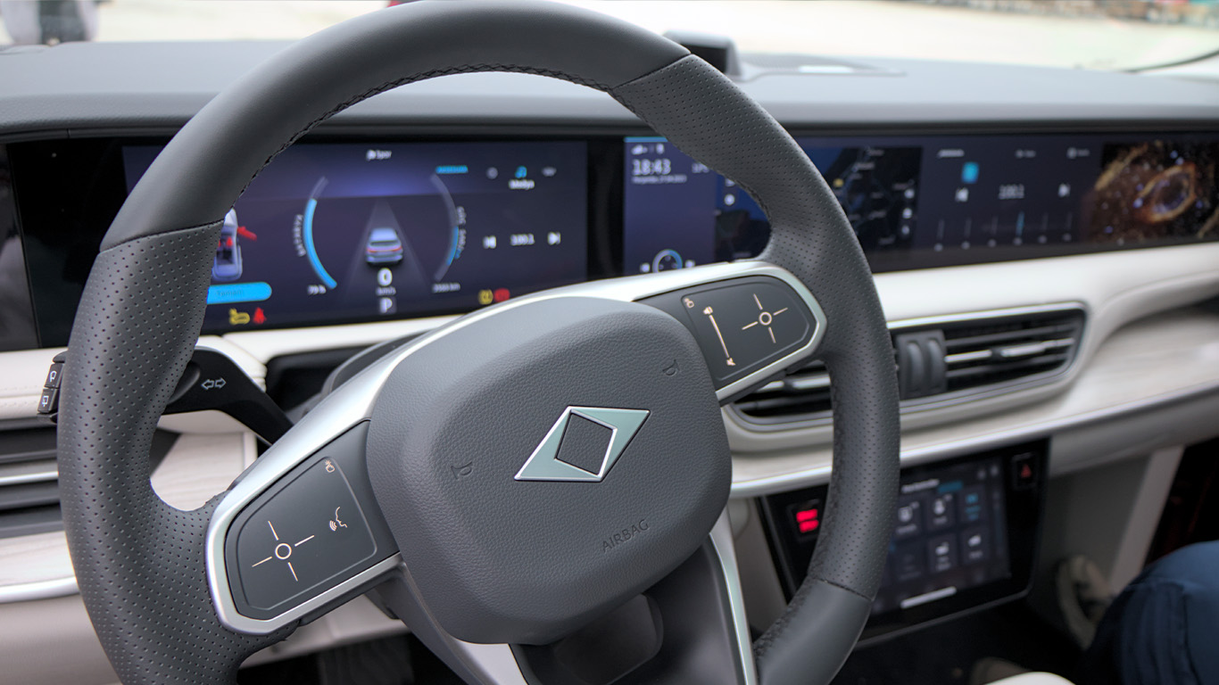 Togg T10X Lenkrad-Detail