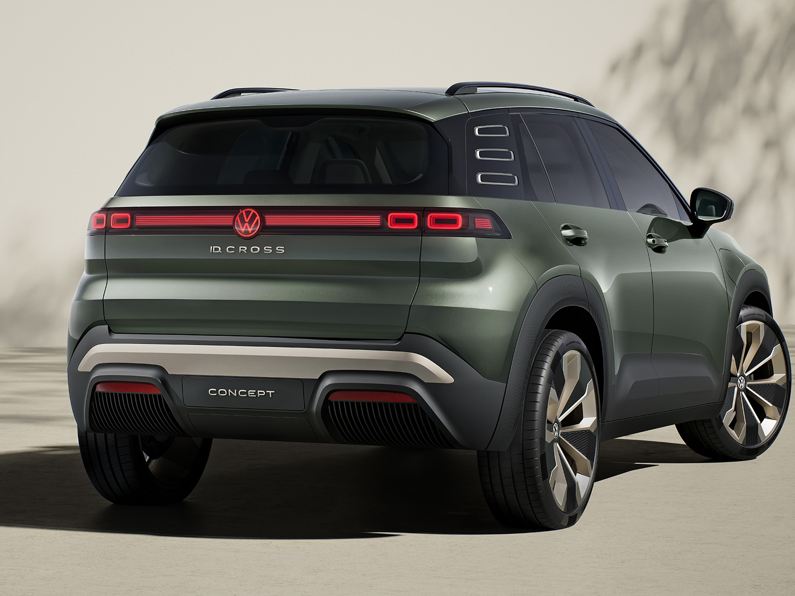 VW ID Cross Konzept Heckansicht