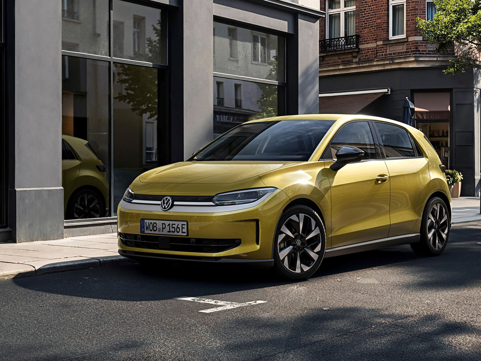 VW ID.Polo gelb Frontansicht