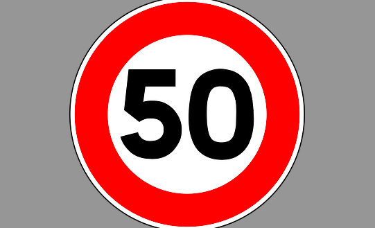 Verkehrsschild Geschwindigkeit