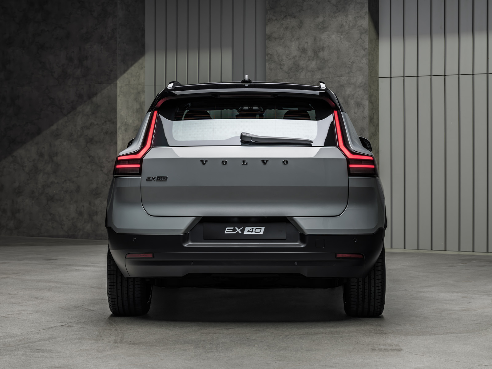 Volvo EX40 Facelift 2026 Heckansicht